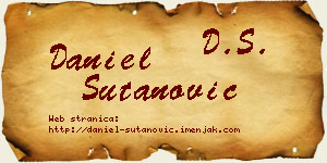 Daniel Šutanović vizit kartica